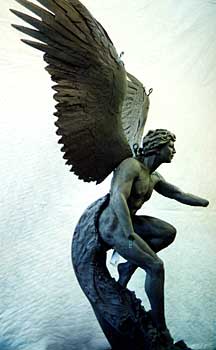 clay angel sculpture